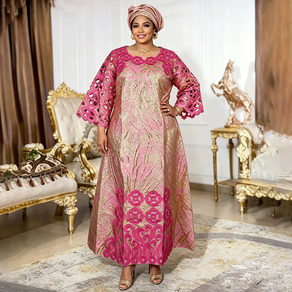 African Dresses for Women Traditional Africa Clothing Dashiki Ankara Bazin Gown Abayas Robe Muslim Kaftan Maxi Long Dress 2026