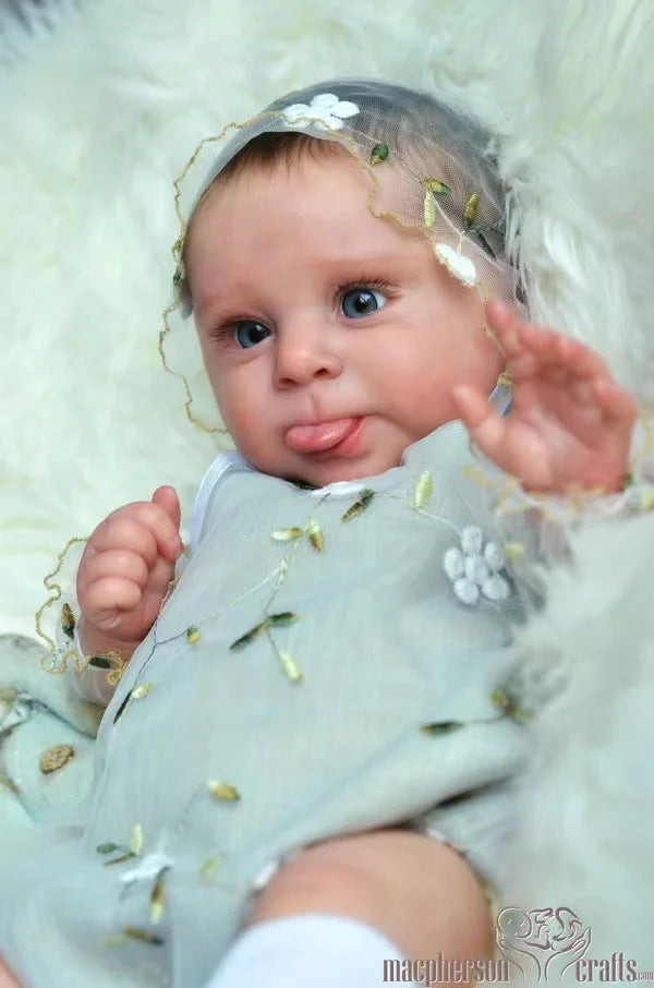 [With Boy Belly ] 20.5inch Reborn Baby Blank Kit Sebby By Cassie Brace Soft Touch without COA