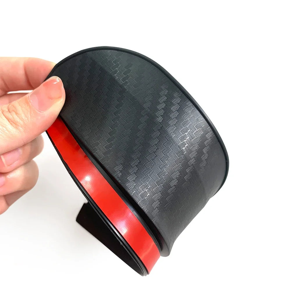 2/4Pcs Carbon Fiber Car Rearview Mirror Rain Shield Eyebrow Flexible Rearview Mirror Rain Shield Protector Eyebrow Rain Cover