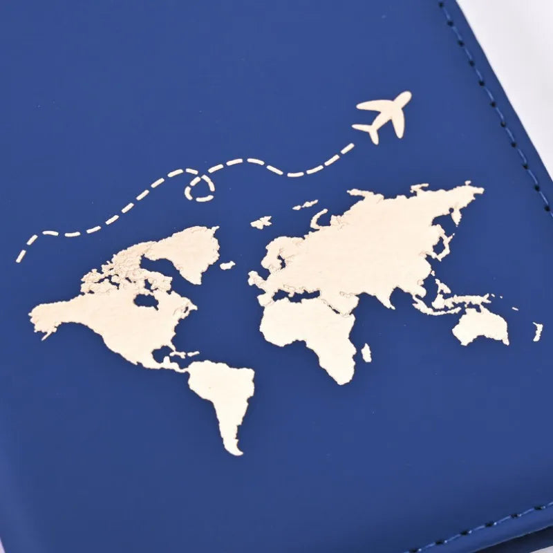 Slim Passport Holder Cove Map PU Passport Holder Travel Essential Cruise Must Have Passport Holders Portable for All Country