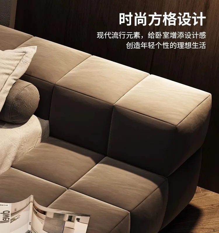 Bedroom Unique Bed Aesthetic Modern Double Children Bed Luxury Sleeping 180x200 Camas De Matrimonio Dormitorio Home Furniture
