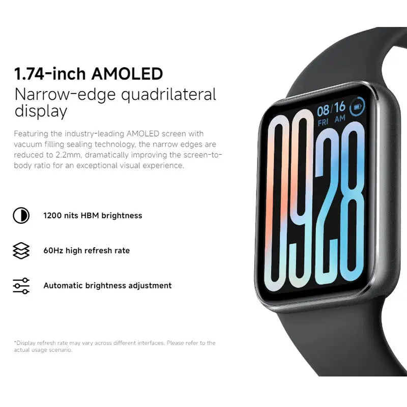 Classic model Global version xiaomi band 9 pro Improved blood oxygen and heart rate monitoring Up to 21 days of battery life