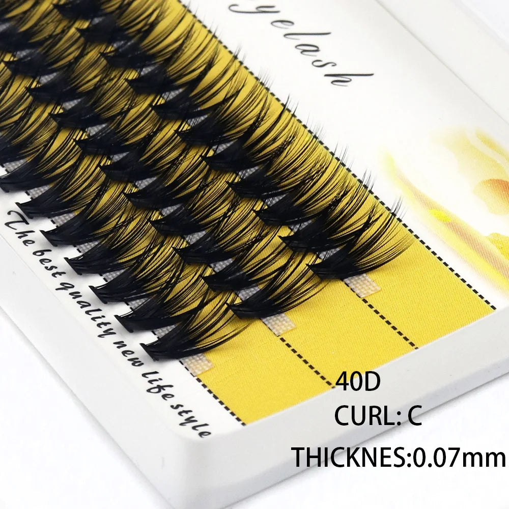 20D/30D Mink Eyelashes Cluster 1 Box/60 Bundles Russia Natural Lashes 3D Individual Eyelash Extension Lashes Makeup Wholesale