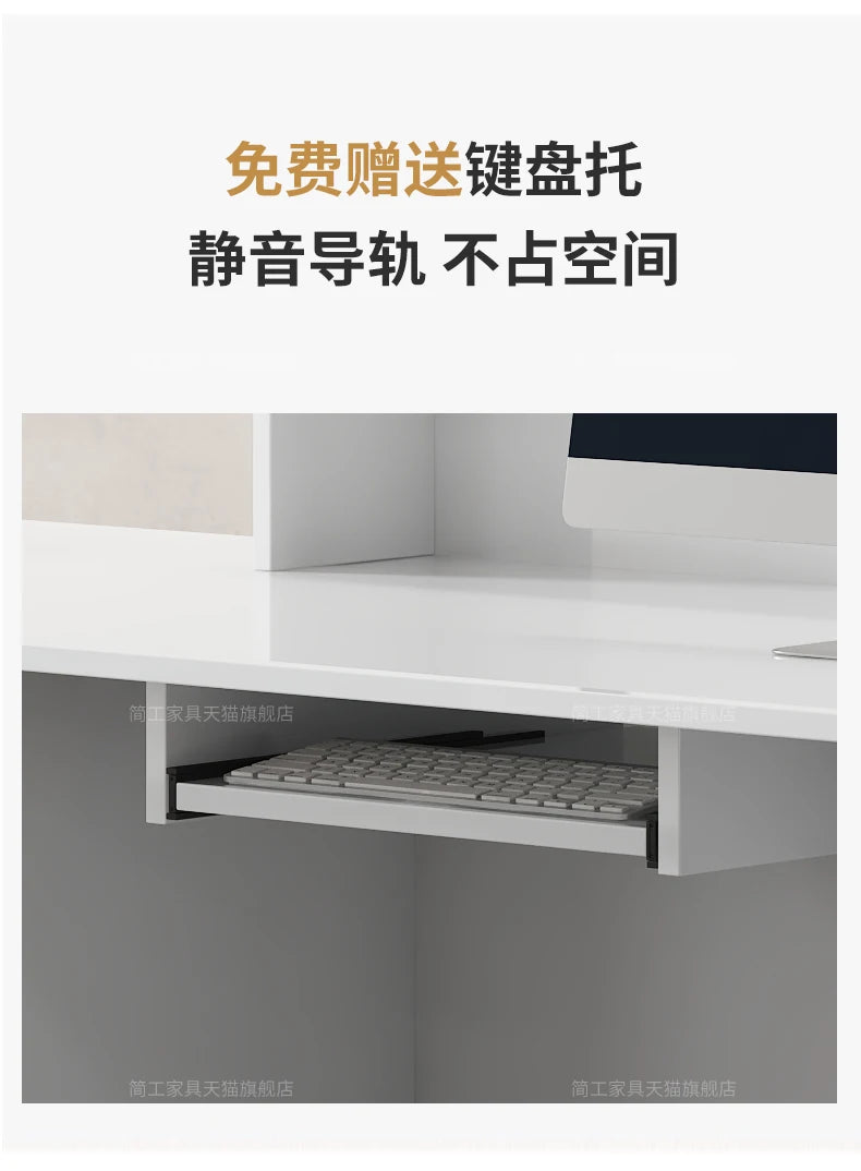 Customized Premium Desk Table Glamour Luxury Simple Elegant Reception Desk Modern Design Recepcion Mostrador Office Furniture