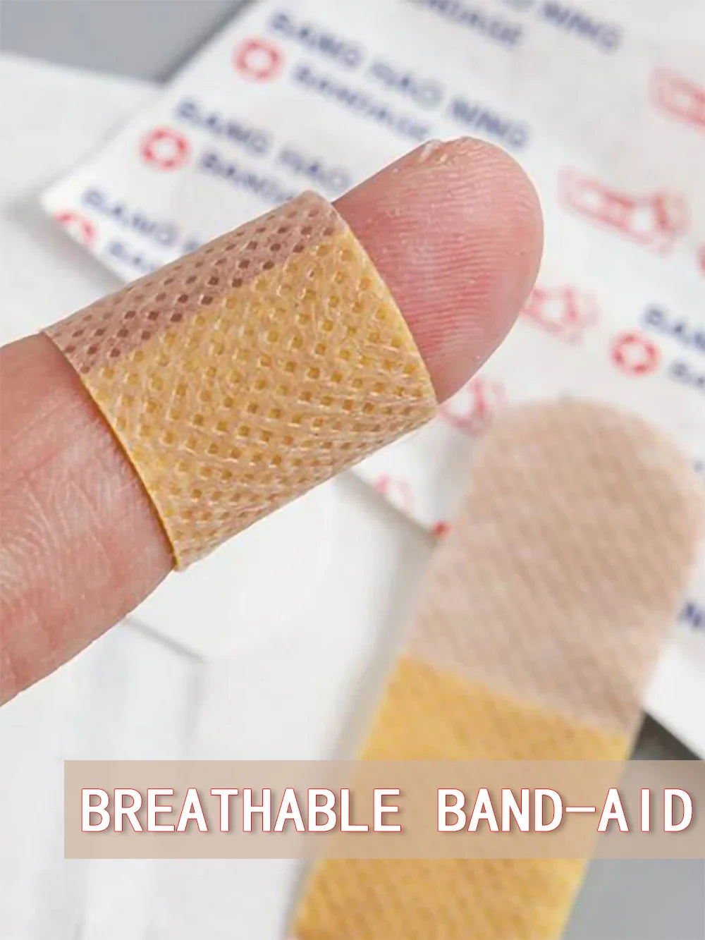 50/100Pcs Waterproof Breathable Cushion Adhesive Plaster Wound Hemostasis Sticker Band First Aid Medical Gauze Bandage band,aids