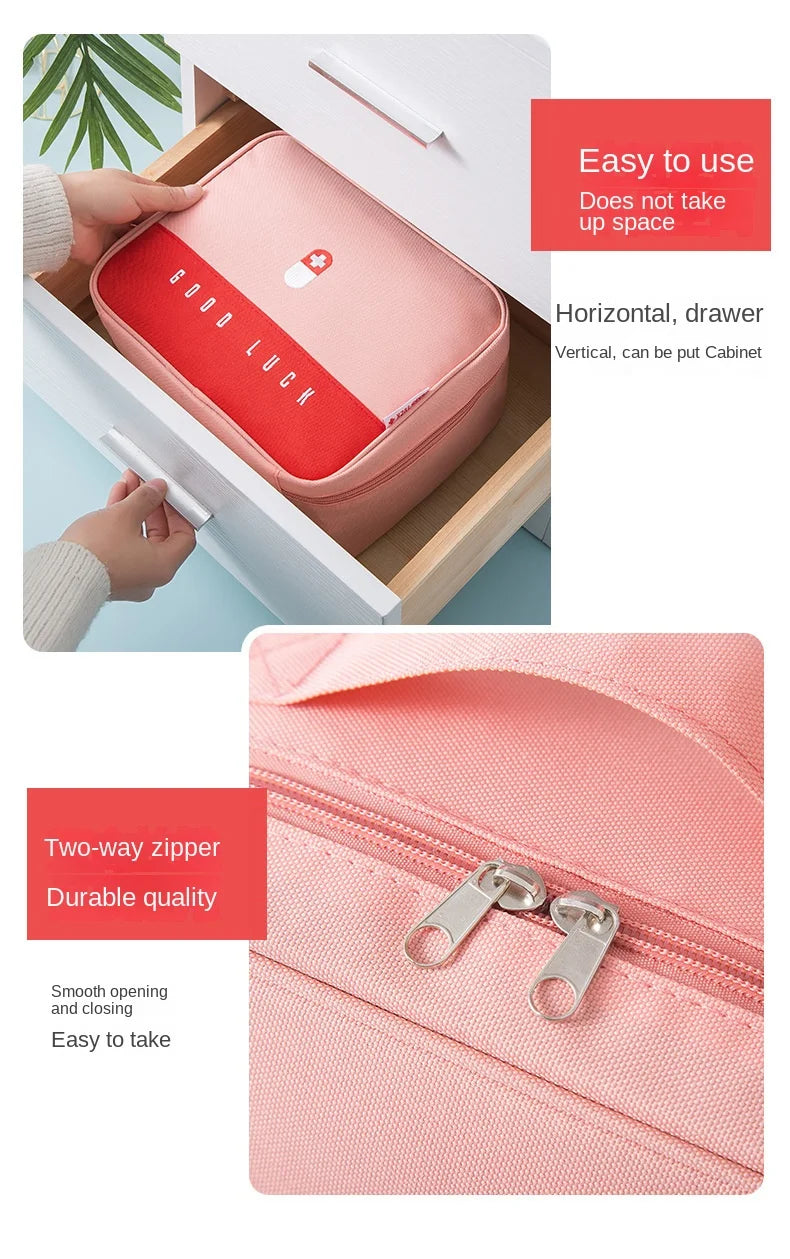 Medical Emergency Kit Portable Medicine Storage Organizers Large Capacity Storage Bag Household Storage Organization