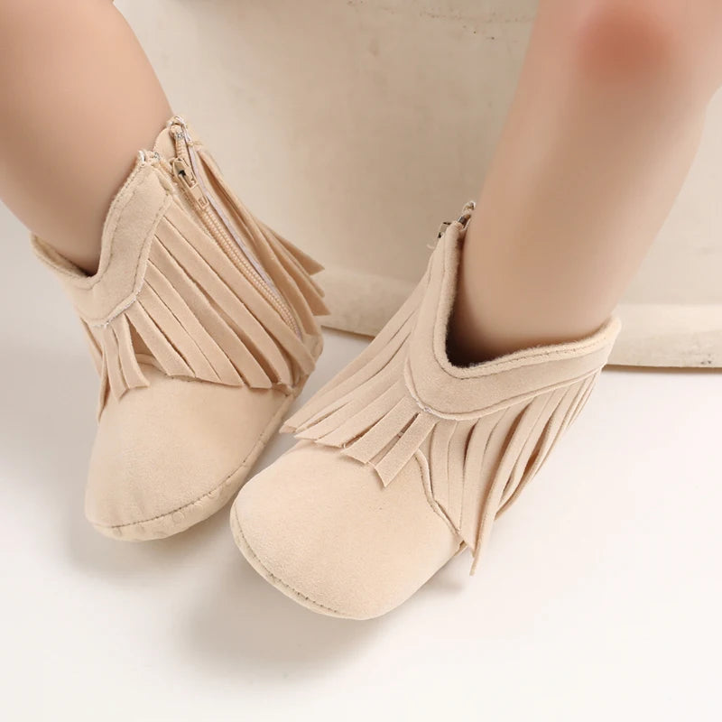 Newborn Baby Boots 0 12 Months Winter Denim First Walkers Boys Girls Warm Casual Western Style
