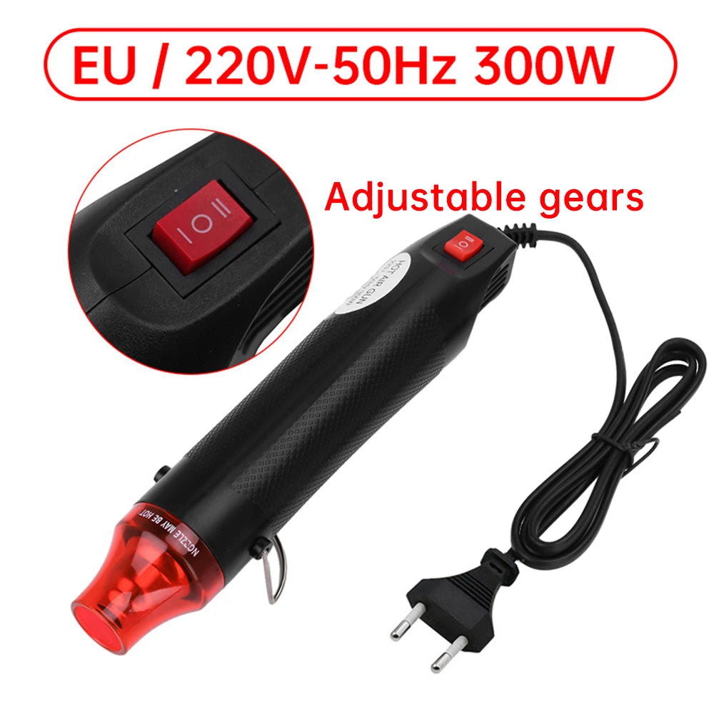 EU/US Hot Air Gun Soldering Temperature Blower Gun DIY Crafts Electric Power Hot Dryer Mini Heat Gun For Shrink Tubing Car Wrap