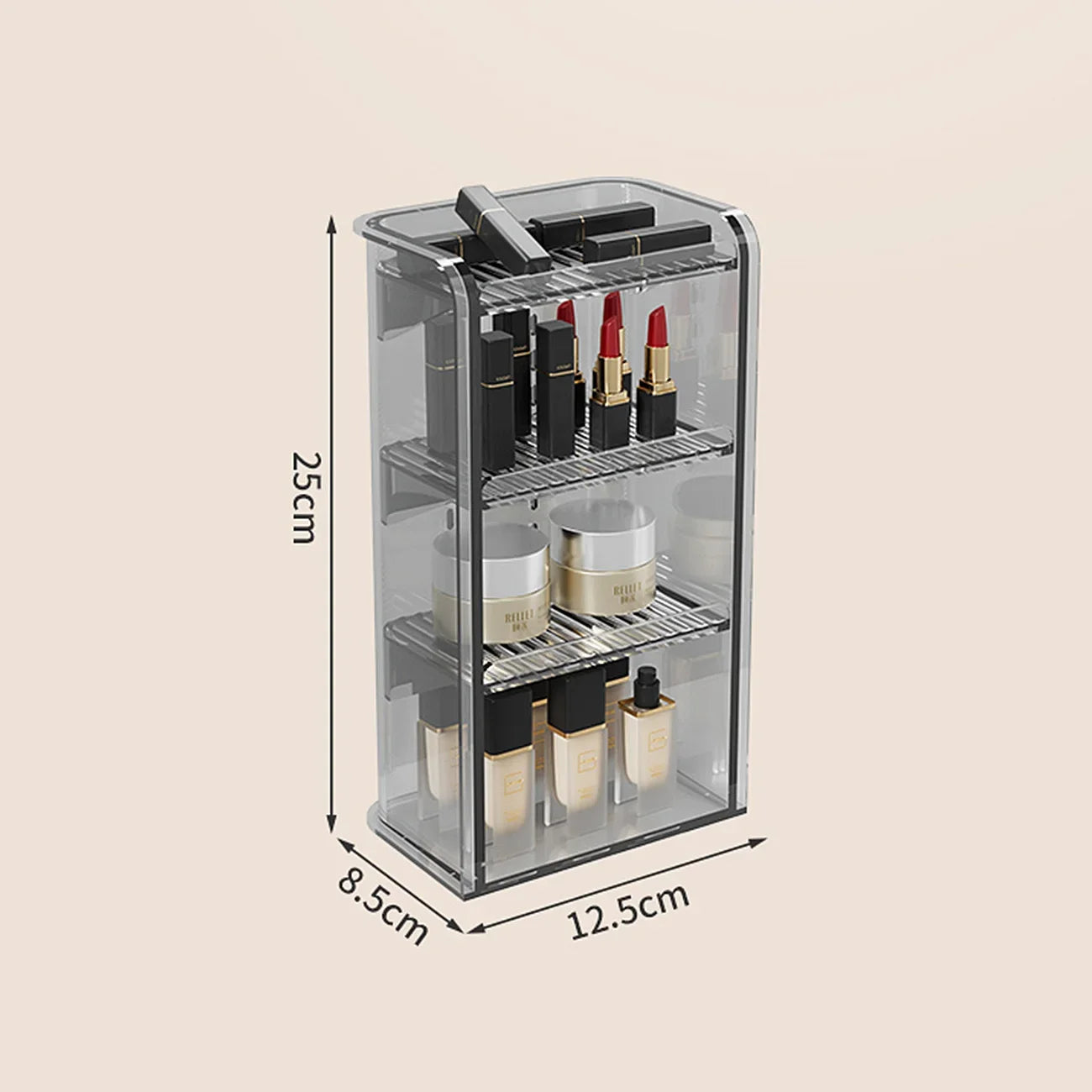 Makeup Organizer Cosmetic Lipstick Jewelry Display Cases Stackable Storage Box Brush Holder Bathroom storage organization
