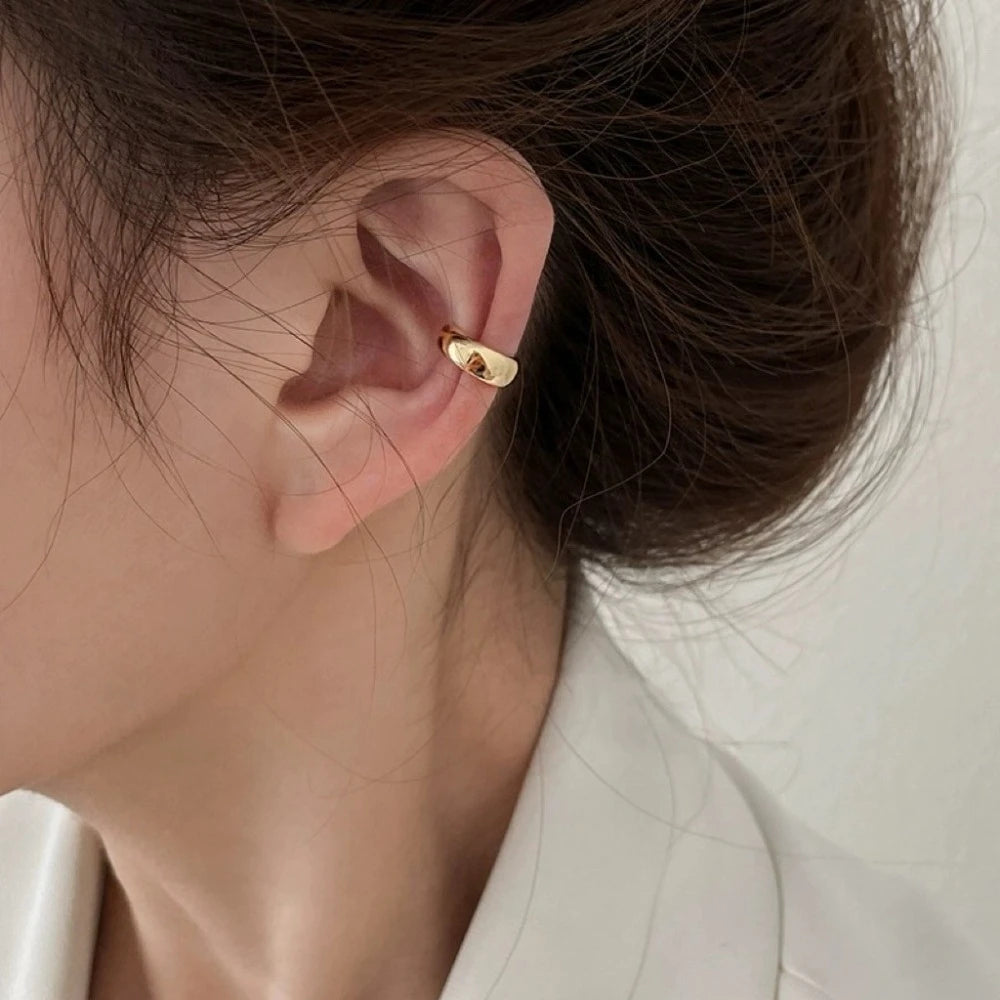 Gold Silver Ear Cuff Without Piercing Ear Clips Earrings for Women Trendy Earring Fake Cartilage Earrings Clip Каффы Для Ушей
