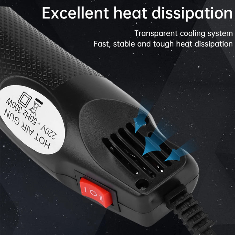 EU/US Hot Air Gun Soldering Temperature Blower Gun DIY Crafts Electric Power Hot Dryer Mini Heat Gun For Shrink Tubing Car Wrap