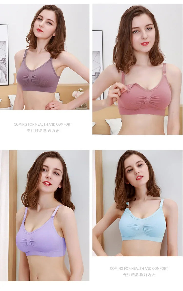 3PC/lot Maternity Nursing Bras Cotton Breastfeeding Pregnant Women Pregnancy Underwear Breast Feeding Bra Clothing Lactancia