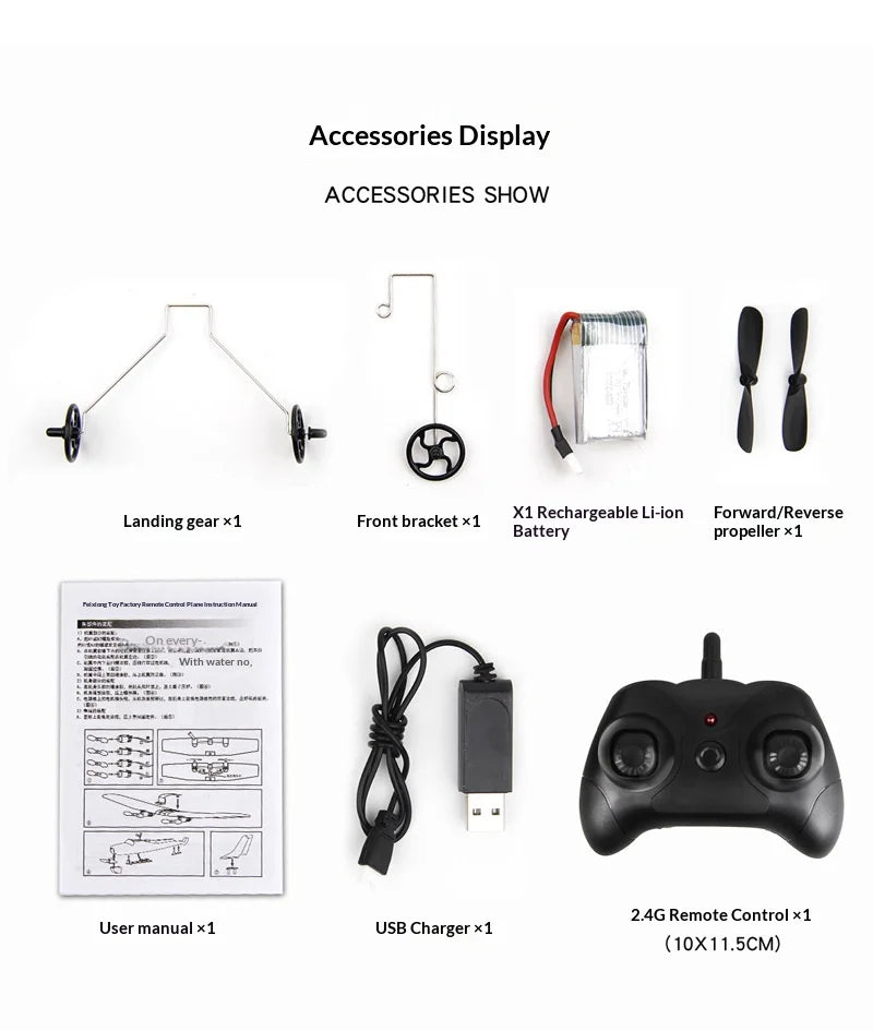 Remote Control Airplane 2.4G Remote Control Fighter Hobby Plane Glider Airplane EPP Foam Toys RC Plane Kids Gift