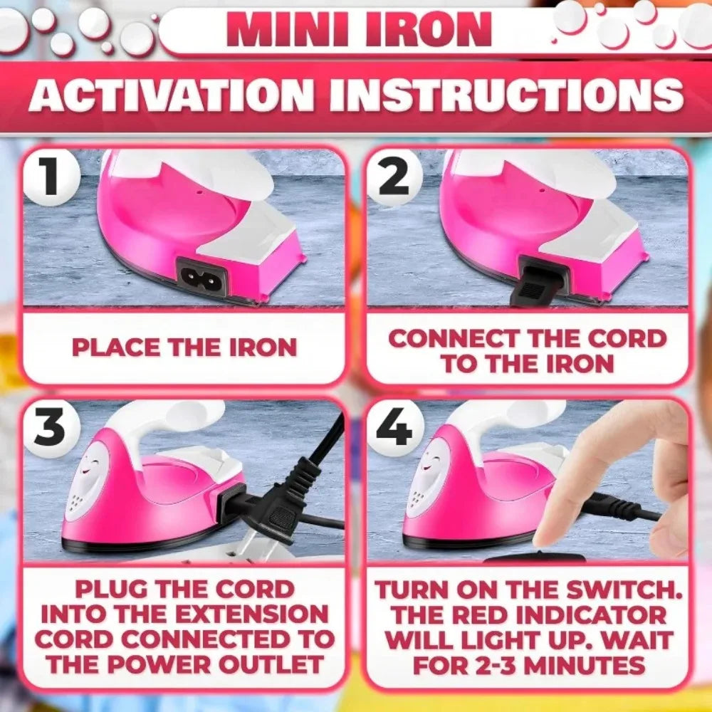 New Portable Mini Craft Iron Electric Iron Handy Heat Press Diy Small Iron For Ironing Clothes Laundry Appliances EU Plug