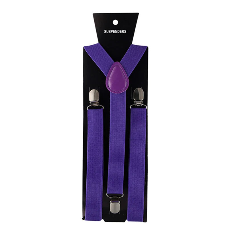 Suspenders For Men Pants Apparel Adult Suspender Man Shirt Dress Women Wedding Party Solid Colors Suit Skirt With Braces Straps