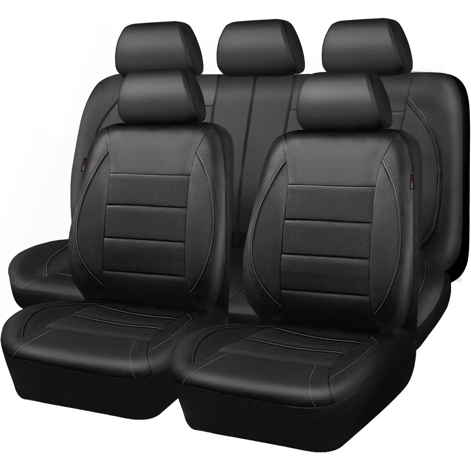 Universal Leather Car Seat Covers Simple Style Breathable  5 Seat Car Seat Cover