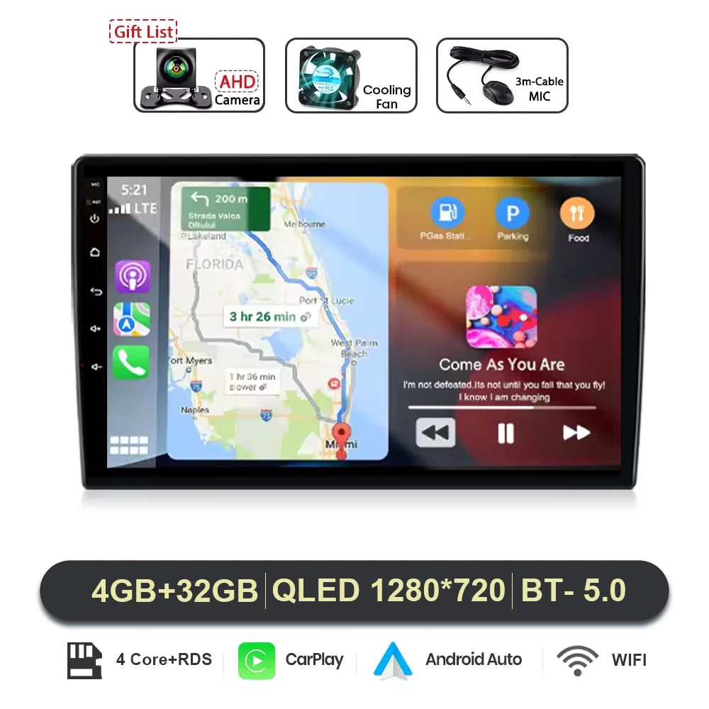 9" Android 16 for Honda City 2020‑2022 Car Stereo QLED HD Head Unit Touch Screen Wireless CarPlay GPS Navi BT WiFi DSP Player