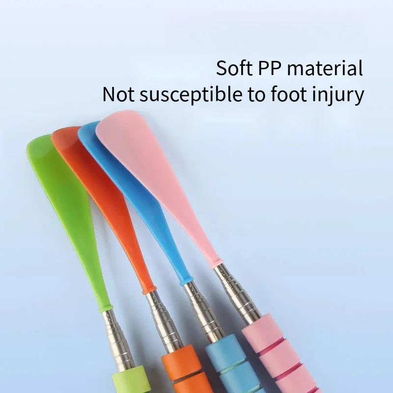 Best-Selling Stretchable Long Shoehorn 30cm-71cm Metal Shoehorn Pregnant Women And The Elderly Shoe Spoon Without Bending Shoes