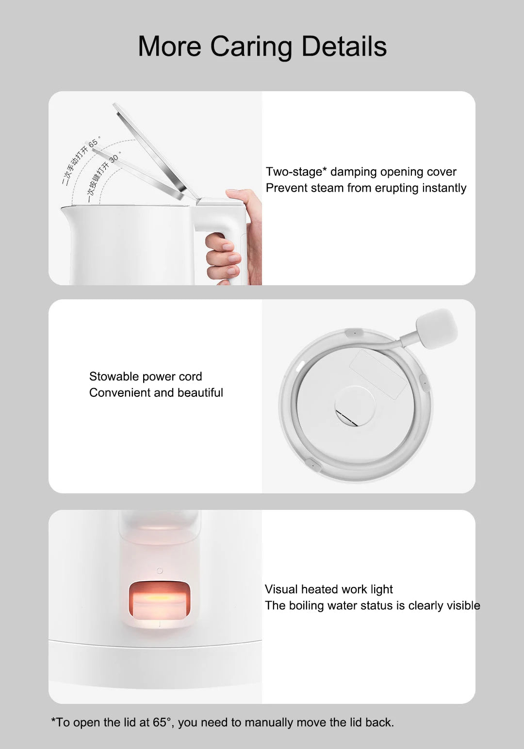 Xiaomi Mijia Electric Kettle N1- 220V 1500W Fast Boiling Stainless Water Kettle 1.5L Tea Coffee Pot Smart Anti-dry burn Boiler