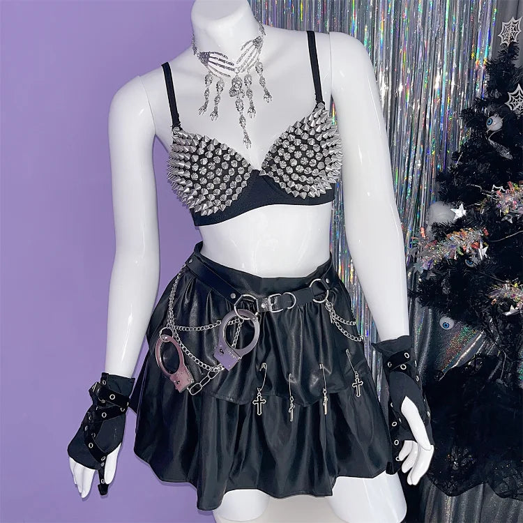 New Underwear Bras Newest Sexy Lingerie Women'S Rhinestone Cover Bra Top Silver Plunge Wire Free Bralete Fashion Sequined