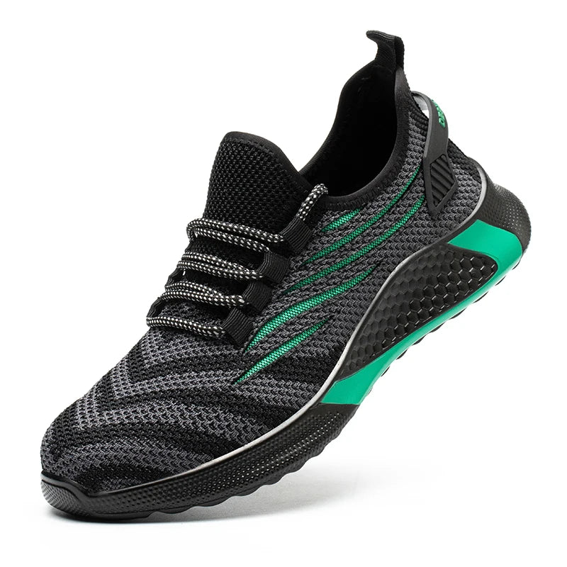Men Work Safety Shoes Anti-puncture Protective Shoes Men Indestructible Work Shoes Men Boots Lightweight Breathable Safety Boots