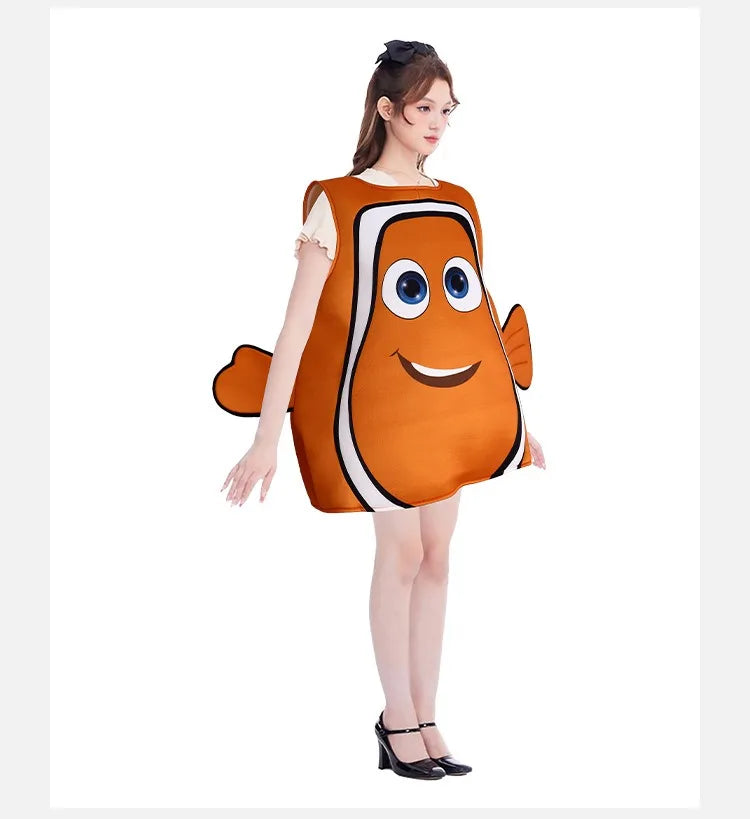 Find Nemo Clownfish Cospaly Costume Adult Anime Nemo And Dory Clown Fish Cosplay Halloween Christmas Party Funny Sponge Costume