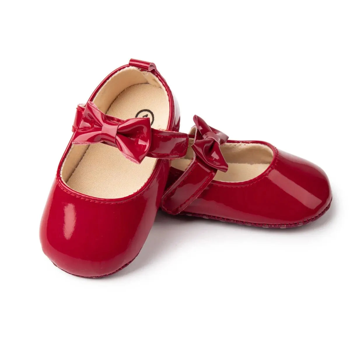 Meckior Baby Girls Shoes Bowknot Princess Dress Shoes PU Anti-slip Soft Sole Infant First Walkers Newborn Crib Baby Shoes