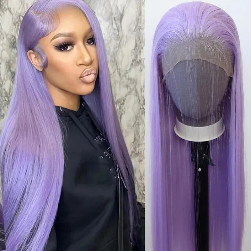 Silver Grey Brazilian Human Hair Wig 13X6 HD Transparent Lace Front Pre Plucked 28 32 Inch 200% Density Body Wave Wigs For Women