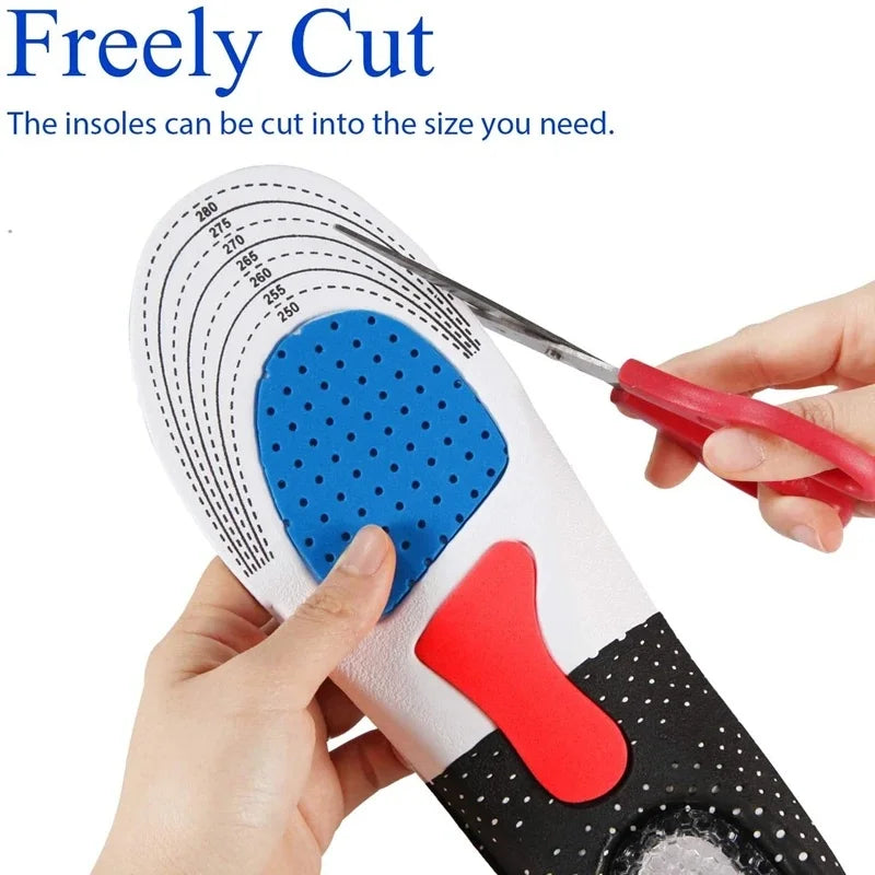 Shock-absorbing sports insole men and women arch support Orthopedic insoles Breathable comfortable running Shoe Pads 2Pcs/4Pcs