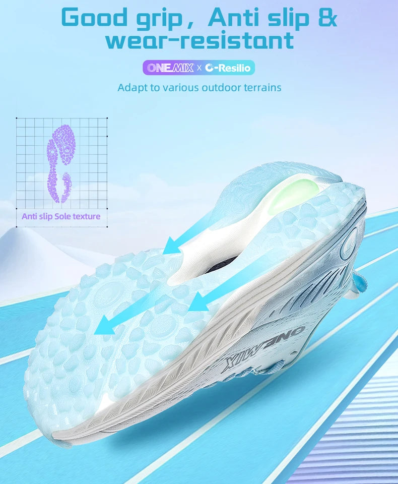 ONEMIX Casual Running Shoes Breathable Summer Jogging Shoes Men Lightweight Women Gym Shoes Outdoor Male Cushion Sports Shoes