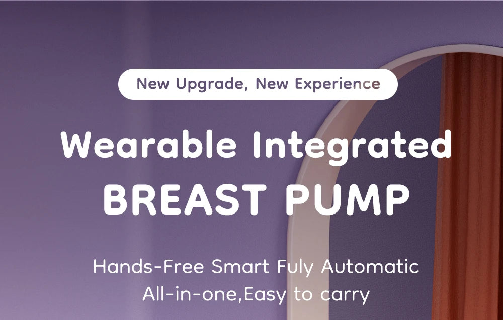 MAMIJOY 2Pcs Wearable Breast Pump Super Silent Hands Free Electric Breast Pump Comfort Milk Collector for Breastfeeding BPA free