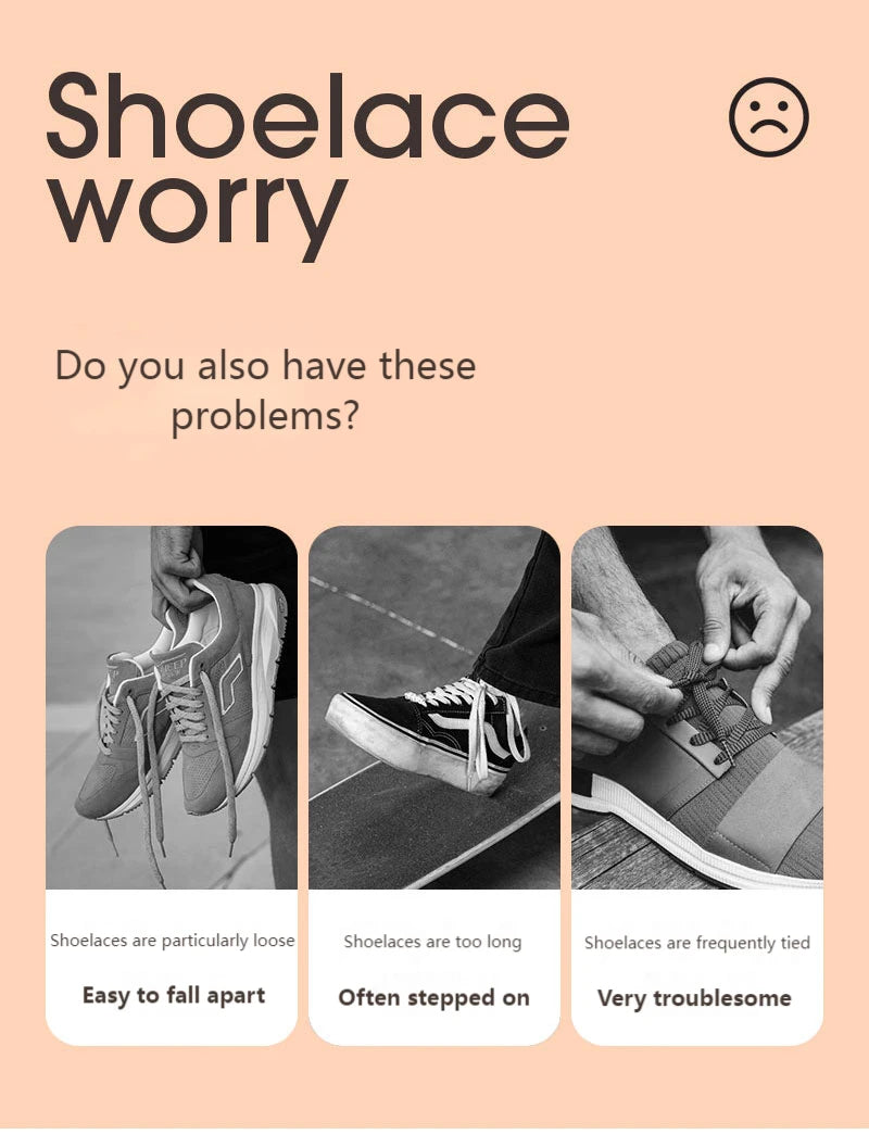 Magnetic Lock Shoelaces without ties Colorful Elastic Laces Sneakers No Tie Shoe laces Kids Adult Flat Shoelace Rubber Bands