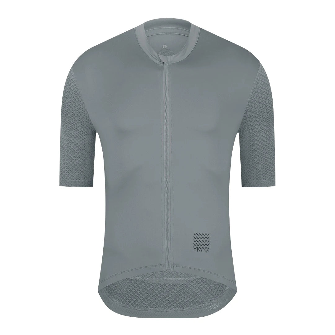 YKYWBIKE Men's Cycling Jersey Short Sleeve Summer Bicycle Jersey Road Bike Shirt Cycling Clothing Breathable Pro Team