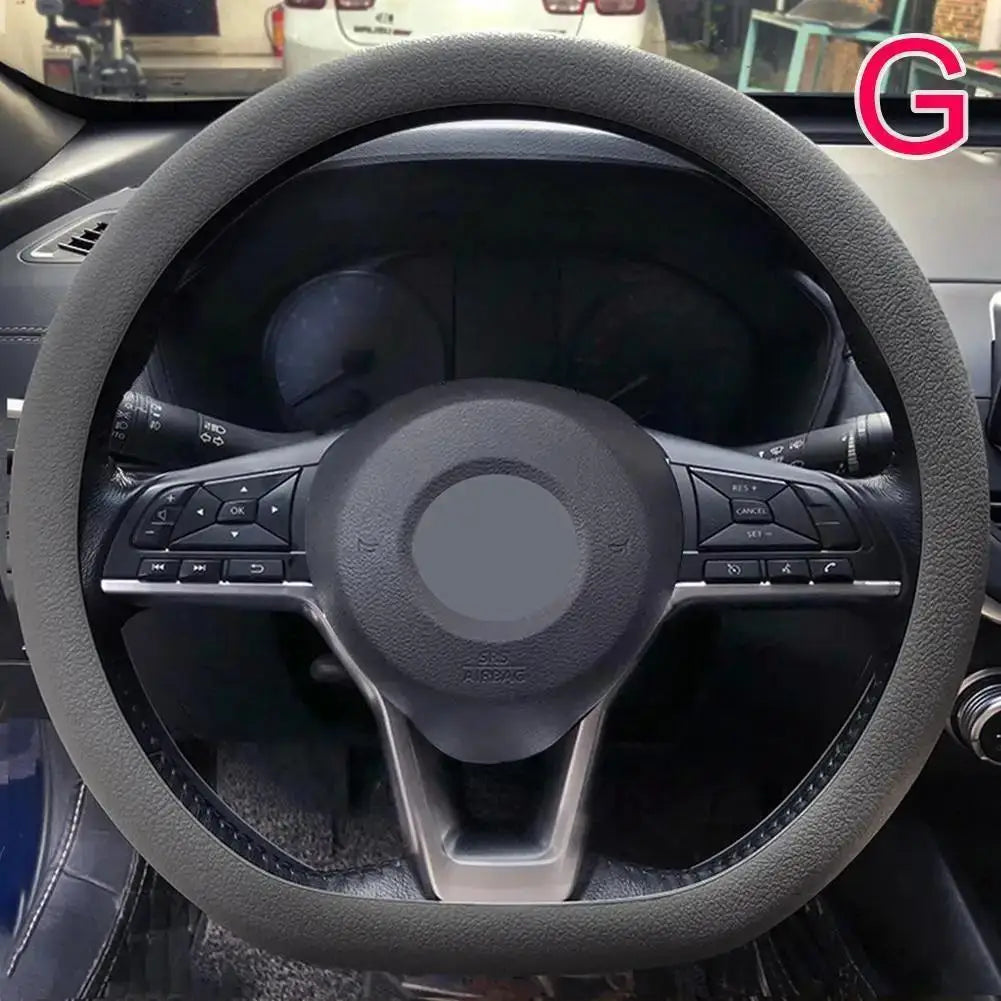 19 Color Car Silicone Steering Wheel Cover For Summer Fashion Sweat Absorbent Non-slip Handle Cover General DIY Parts