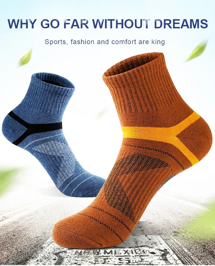 1-3 Pairs High Quality Men Socks Black Sports Socks Casual Soft Running Four Season Absorb Sweat Breathable Male Sock