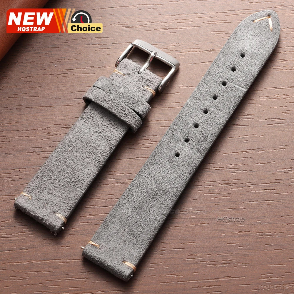 New 14/16/18/19mm 21mm 22mm 20mm Soft Suede Watch Strap for Seiko for Omega Universal Quick Release Bracelet Men Women Wristband