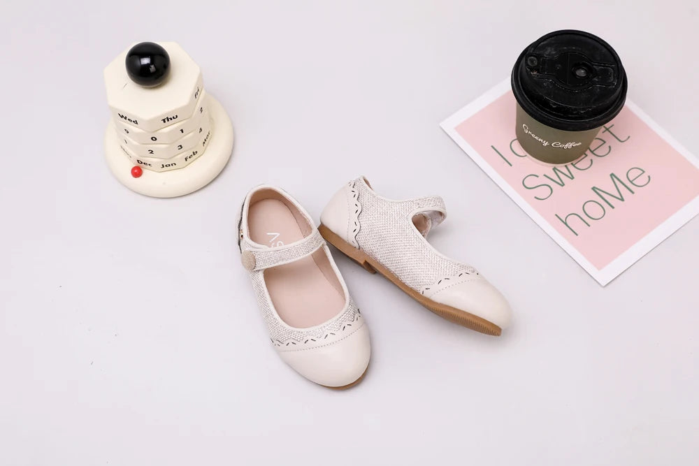 AS Kids Shoes Children Shoes Baby Boys Leather Loafers Toddler Slip On Princess Flats Girls Fashion Oxford Platform Mary Jane
