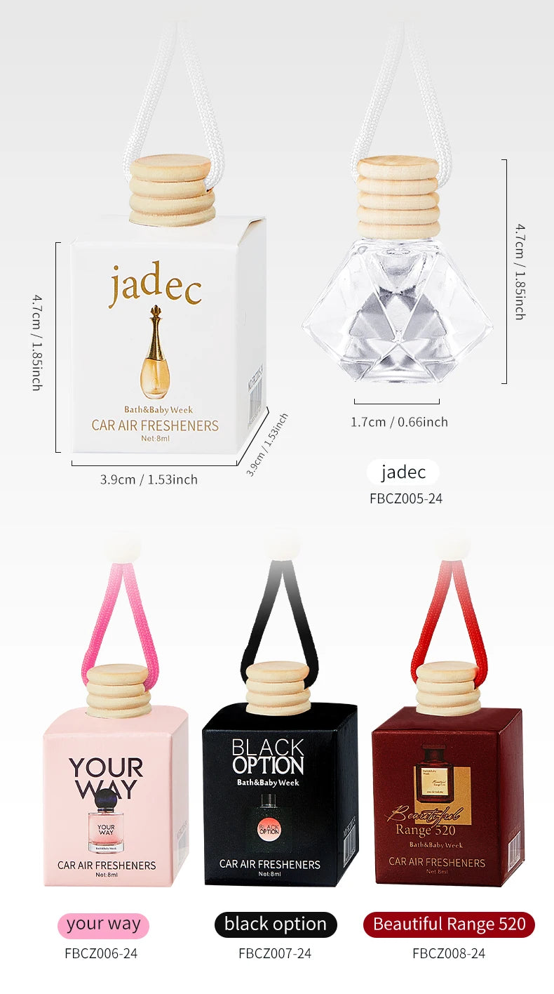Perfume bottle car perfume, long-term car air freshener, car perfume used for car interior accessories, keep charming and fresh