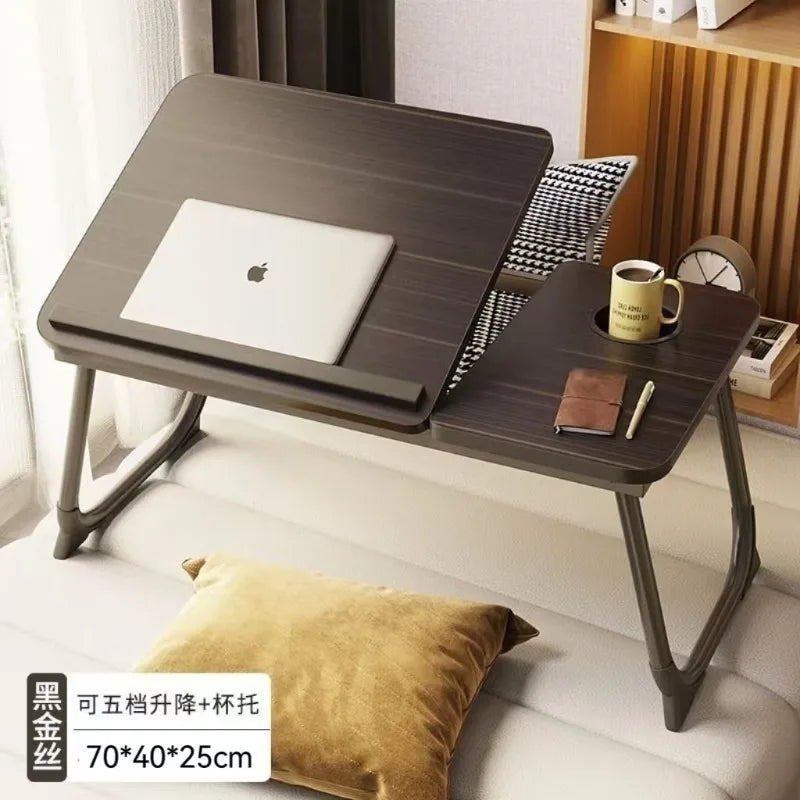 Bed foldable lifting computer desk small table notebook student dormitory lazy study table writing table desk