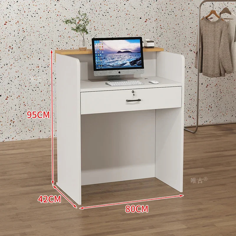 Salon Hairs Reception Desk For Modern Salon Professional Bar Counter Beauty Luxury Simple Resepsiyon Masası Commercial Furniture