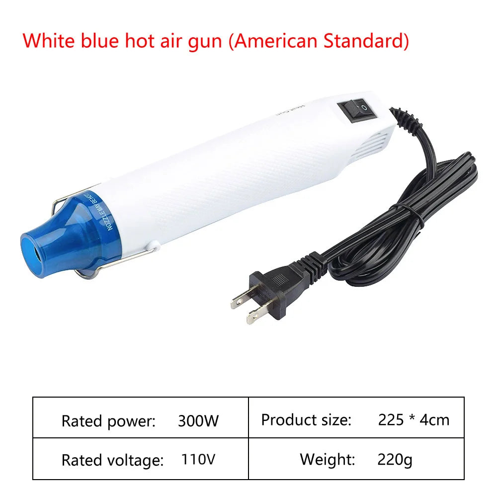 EU/US Hot Air Gun Soldering Temperature Blower Gun DIY Crafts Electric Power Hot Dryer Mini Heat Gun For Shrink Tubing Car Wrap