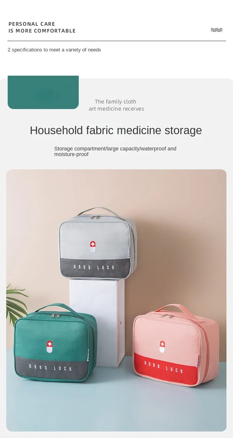 Medical Emergency Kit Portable Medicine Storage Organizers Large Capacity Storage Bag Household Storage Organization
