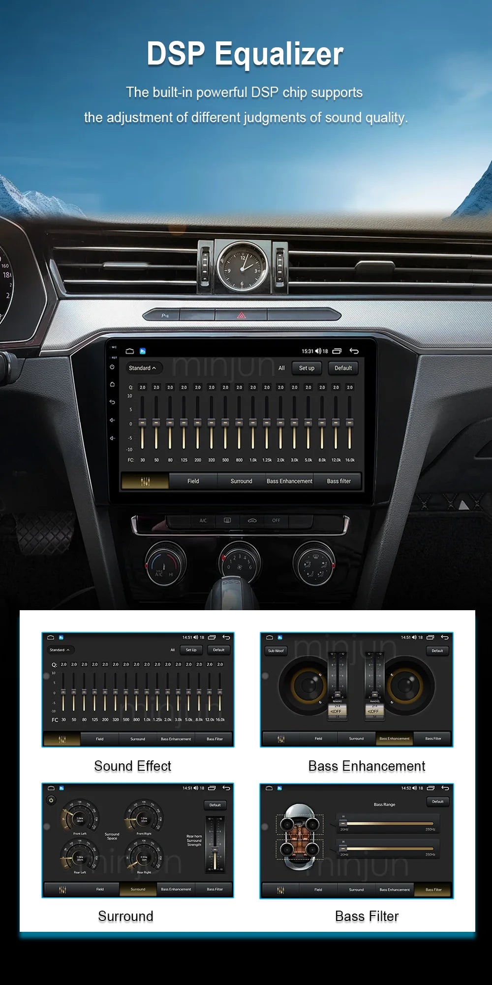 9" Android 16 for Honda City 2020‑2022 Car Stereo QLED HD Head Unit Touch Screen Wireless CarPlay GPS Navi BT WiFi DSP Player