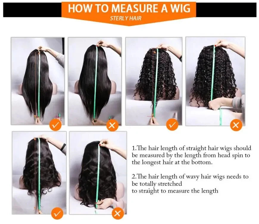 40 46 Inch 13x4 13x6 Full Frontal HD Transparent Lace Long Deep Wave Brazilian Remy Human Hair Pre plucked Wigs 200 Density
