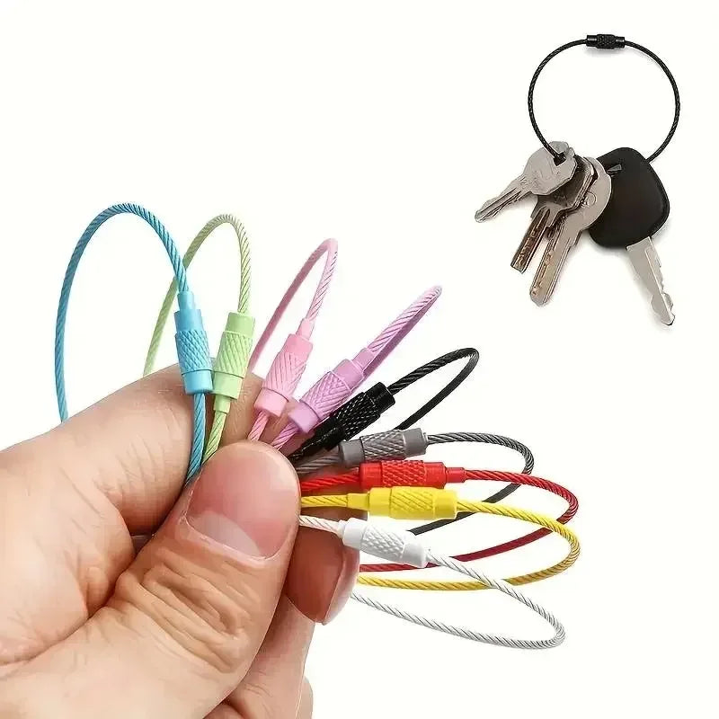 Colorful Stainless Steel Wire Luggage Tag Clip Durable And Easy To Install Perfect For Travel And Everyday Use  5-10pcs