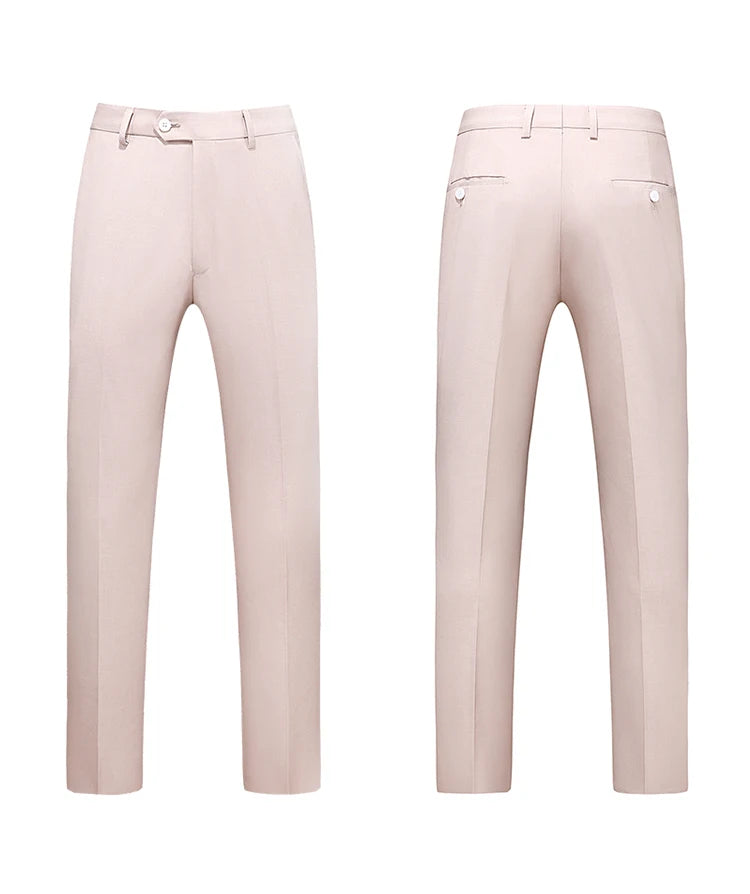 Men Dress Pants Solid Color Slim Fit Business Casual Office Wedding Formal Trousers High Quality Men Clothing Suit Pants 29-40