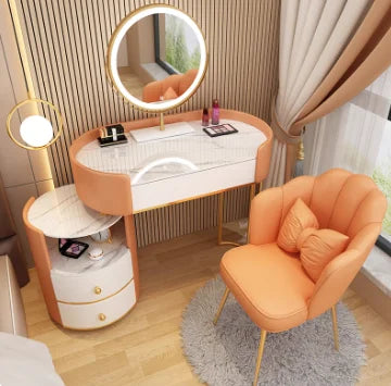 Bedroom Wooden Dressing Table Drawer Girls Led Light Standing Dressing Table Mirror Makeup Mesa De Maquillaje Rome Furniture