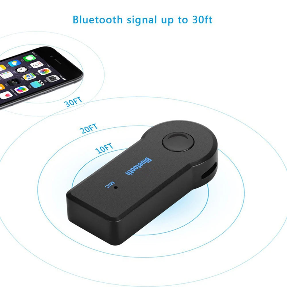 Portable Wireless Bluetooth-compatible Receiver 3.5mm Phone AUX Audio MP3 Car Stereo Music Receiver Adapter