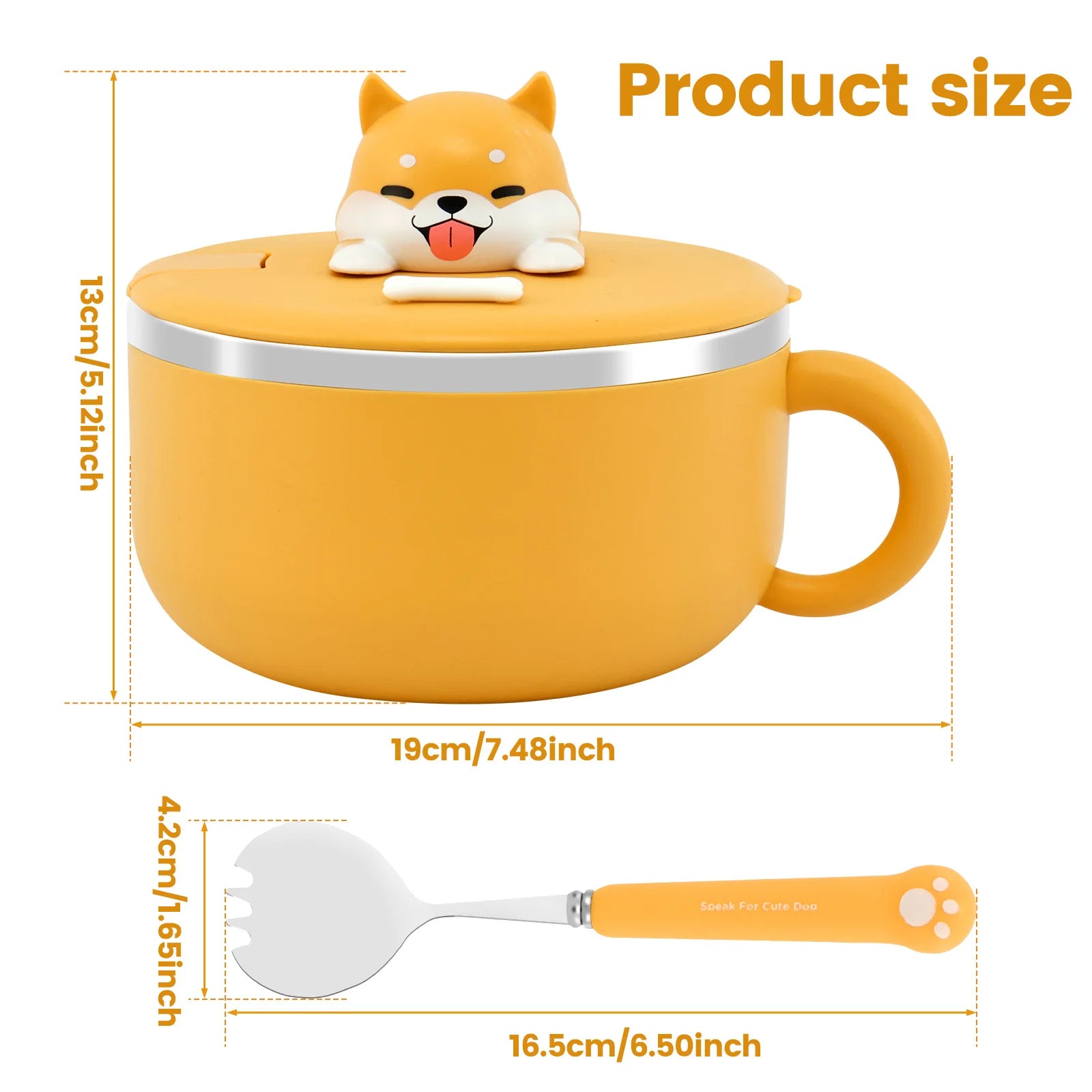 1200ml Ramen Bowl Insulated Bowls Stainless Steel Ramen Bowls With Lid Fruit Salad Rice Soup Bowl Students Large Lunch Box
