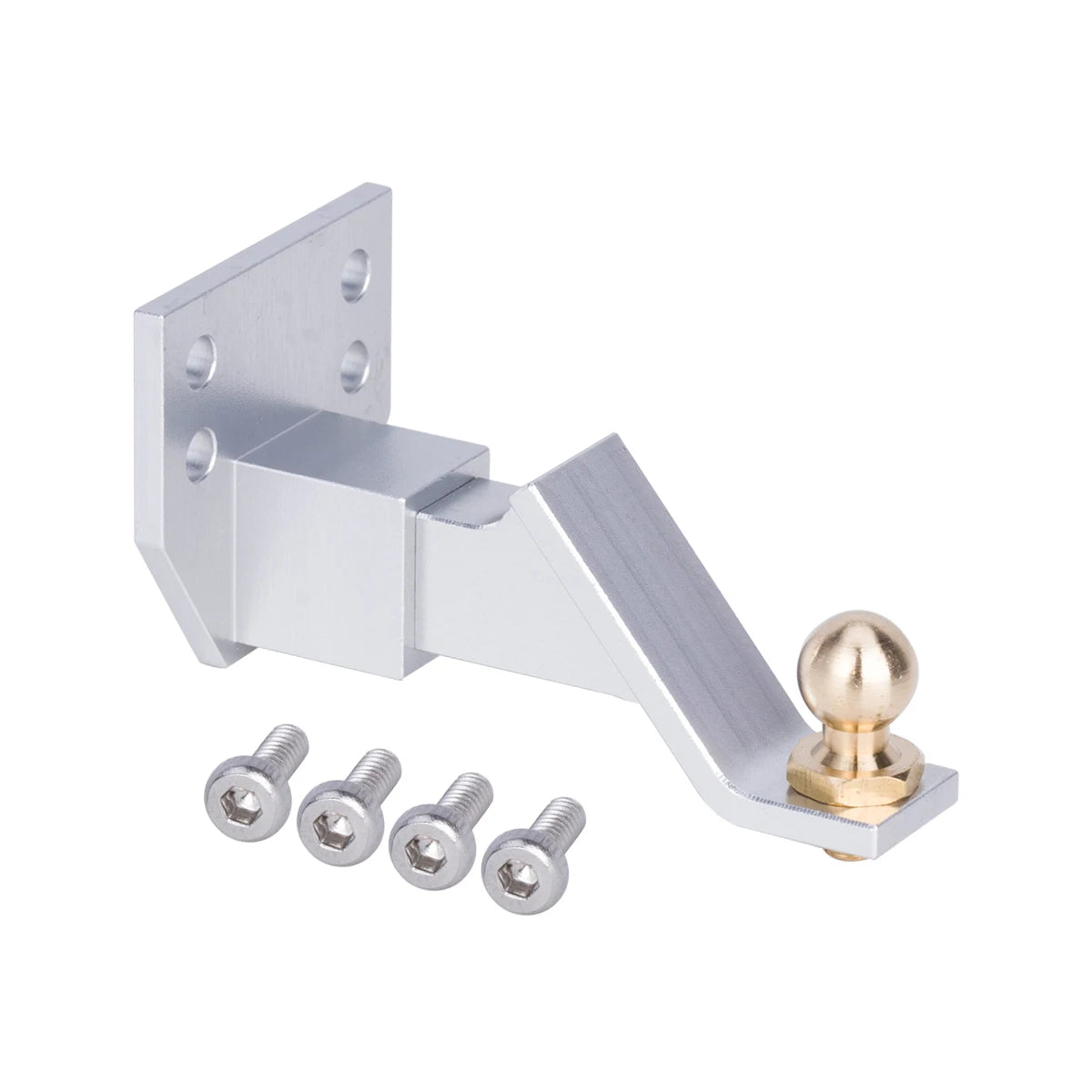 1Pcs CNC Aluminum RC Trailer Hook Drop Hitch Receiver for 1/10 RC Crawler Car D90 Upgrade Parts